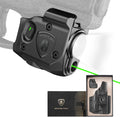 WARRIORLAND Pistol Light Laser & Holster Fit for Taurus G2C/ G3C/ PT111 G2 / PT140 G2, Compact 150-Lumen Trigger Mounted Tactical Weapon Light with Green Laser White LED & IWB Holster, Power Indicator - WARRIORLAND