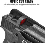 WARRIORLAND IWB Hybrid Holster for Glock 43X / 43X MOS / 43 / 48 MOS / G48 – Optic Cut, Right Hand, Adj. Height/Cant/Retention - WARRIORLAND