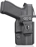 WARRIORLAND Optics Cut Kydex Appendix IWB Holster for Glock 43X MOS/43X/G43, Adjustable Cant & Retention, Right Hand Concealed Carry - WARRIORLAND