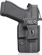 WARRIORLAND Optics Cut Kydex Appendix IWB Holster for Glock 43X MOS/43X/G43, Adjustable Cant & Retention, Right Hand Concealed Carry - WARRIORLAND
