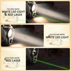 WARRIORLAND Pistol Light Laser & Holster Fit for Glock 17/19 Gen 3-5, Glock 22/23/31/32 Gen 3-4 & Glock 19X/44/45, Compact 150-Lumen Trigger Tactical Light with Green Laser White LED & IWB Holster - WARRIORLAND