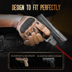 WARRIORLAND Red Laser Light and Holster Combo, Fit for P320 Compact & M18 & Full-Size & M17 - Compac Trigger Laser with Battery Indicator, Right-Hand IWB Concealed Carry Kydex Holster, WLS-112-HW1 - WARRIORLAND