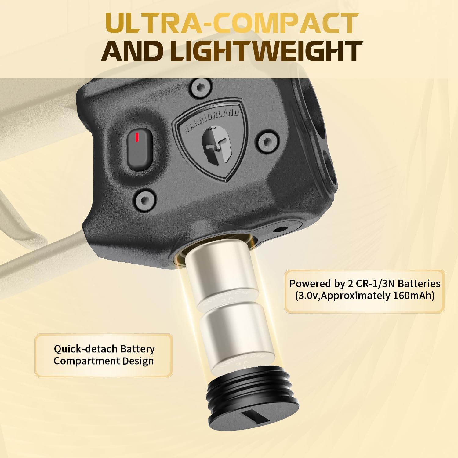 WARRIORLAND Pistol Light Laser Combo Fits Sig Sauer P365 Xmacro, Compact 150-Lumen Trigger & Rail Mounted Tactical Weapon Light, Green Laser & White LED Flashlight, Power Indicator, SLL-109G - WARRIORLAND