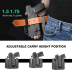 OWB Kydex OLIGHT BALDR Mini Light Bearing Holster for Taurus G2C / G3C / Millennium G2 PT111 / PT140 w/ optics cut