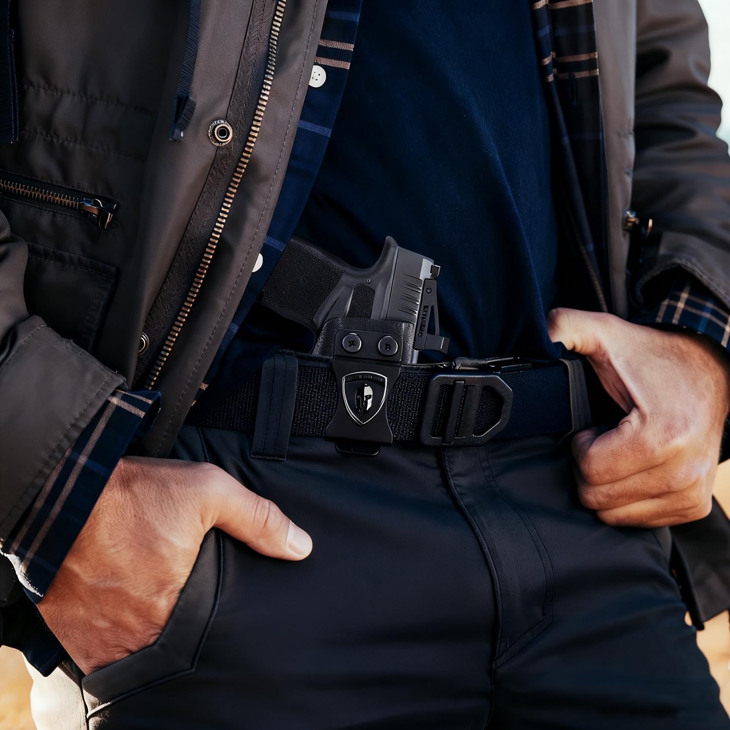 WARRIORLAND IWB Kydex Holster for Hellcat Pro OSP with TLR-7 X Sub or TLR-7 HL-X Sub, Light-Bearing Design, Optics Cut, Adjustable Cant & Posi-Click Retention, Right Hand Draw - WARRIORLAND