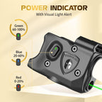 WARRIORLAND Pistol Light Laser Combo Fits Glock 17/19 Gen 3-5, Glock 22/23/31/32 Gen 3-4 & Glock 19X/44/45, Compact 150-Lumen Tactical Weapon Light with Green Laser & White LED Flashlight, SLL-104G - WARRIORLAND