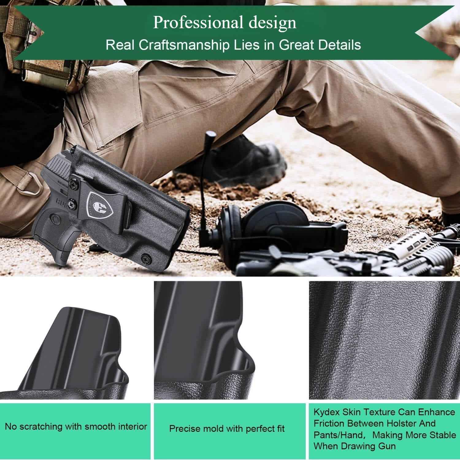 Kydex IWB Holster for Ruger LC9 LC9S EC9S LC380 Right/ Left Handed | WARRIORLAND