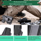 TRL 6 Glock 26 IWB Holster for 26 27 28 33 Gen 4 | Right/Left Handed Kydex Appendix Concealment by WARRIORLAND