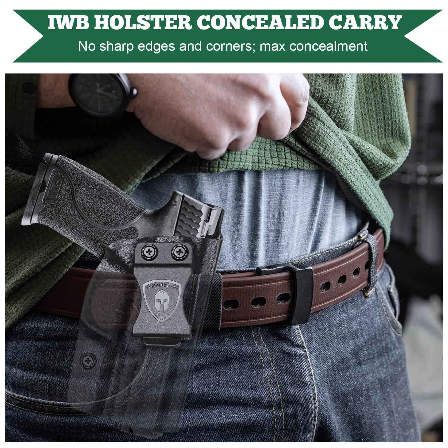 Kydex IWB Holster for Smith and Wesson M&P / M&P M2.0 / 9/.40 / Compact/Full Size Concealed Carry Right/ Left Handed | WARRIORLAND