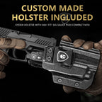 Universal Light Laser Combo with P320 Compact M18 Holster, Green Beam & LED Tactical Light, USB Rechargeable Flashlight-Screen Displays Battery Status, Crossbow MA1 w/ P320 M18 Holster|WARRIORLAND - WARRIORLAND