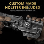 Universal Light Laser Combo with Taurus G2C/G3C Holster, Green Beam & LED Tactical Light, Magnetic USB Rechargeable Flashlight-Screen Displays Battery Status, Crossbow MA1 w/ G2C Holster - WARRIORLAND