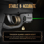 WARRIORLAND Kydex Holster for Gun with Green Laser Light Combo Fit for SCCY CPX1/CPX2 9mm Gen 1-2 Pistol, WLS-107G Laser Beam Sight with Power Indicator & Concealed Carry IWB Right-Hand Holster - WARRIORLAND