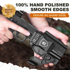 Walther PPS M2 Holster IWB Kydex Holster w/Claw & Optics Cut: Walther PPS M2 Pistol, Inside Waistband Appendix Carry PPS M2 Holster, Adj. Retention & Cant, Right Hand|WARRIORLAND - WARRIORLAND