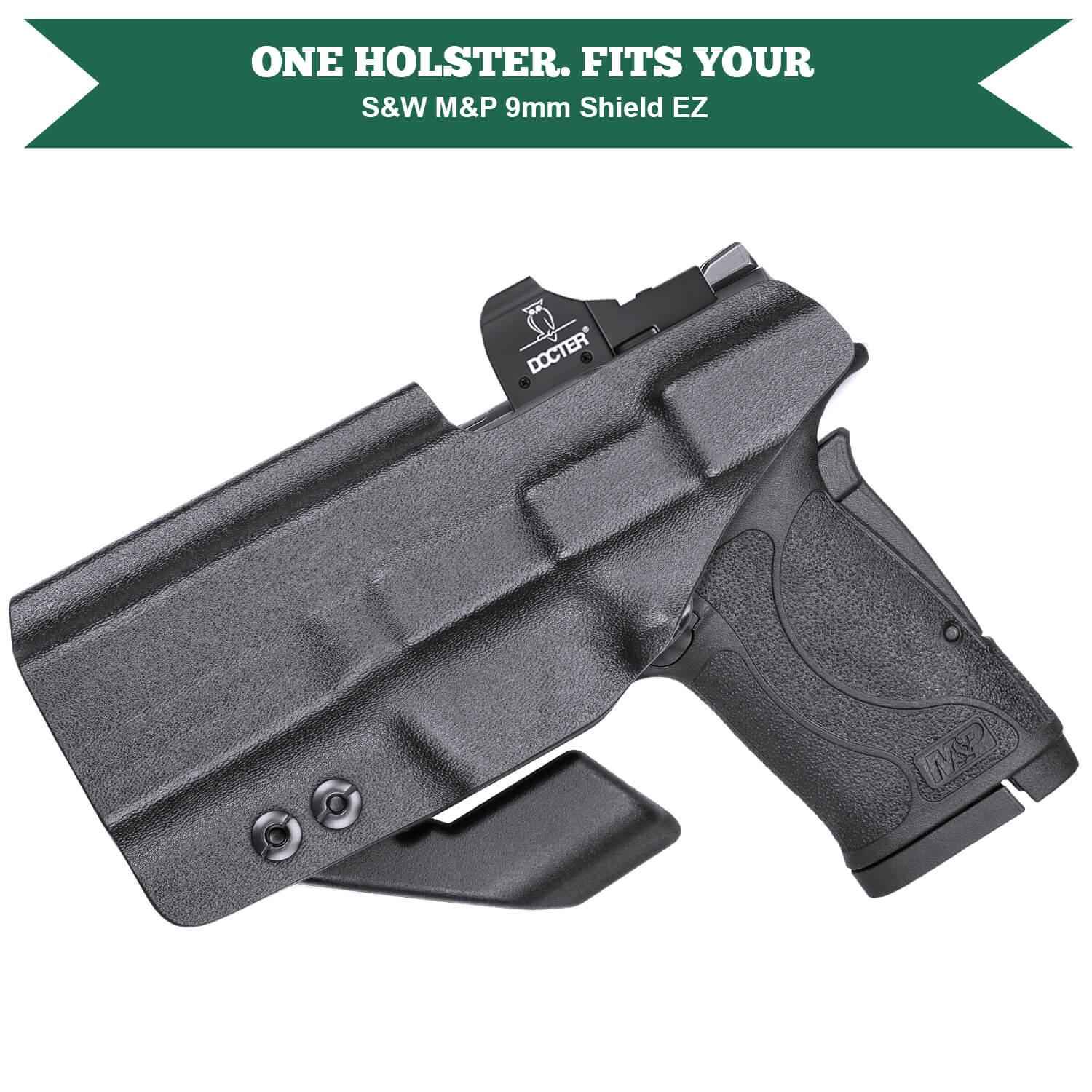 Smith & Wesson M&P Shield 9mm 380 EZ Kydex IWB Holster with Claw  for Fat Guys | WARRIORLAND