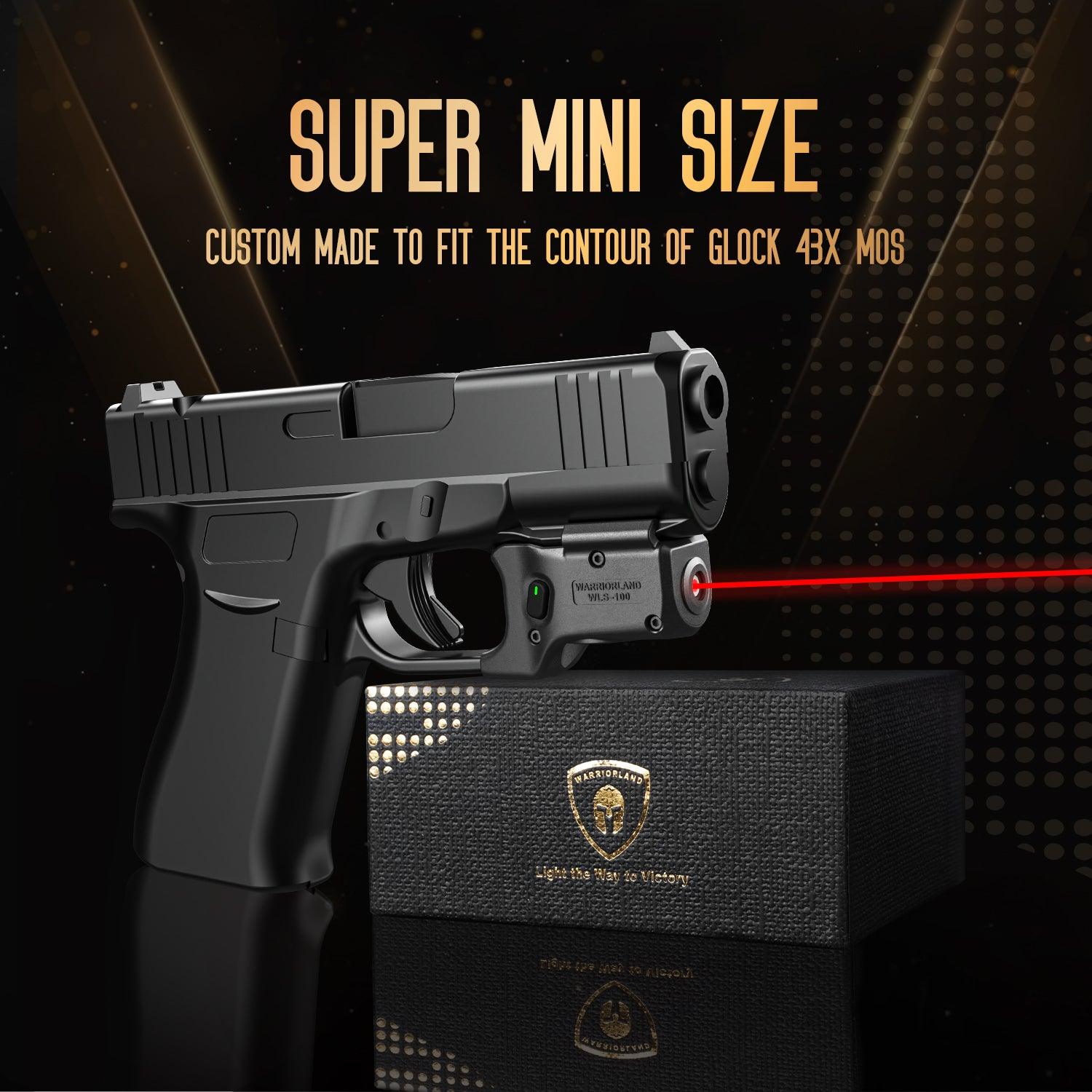 Red Laser Sight Tailored Fit G43X MOS / 48 MOS, Ultra Compact G43X MOS Beam Sight, Gun Sight with Ambidextrous On/Off Switch & Power Indicator, WLS-100|WARRIORLAND - WARRIORLAND