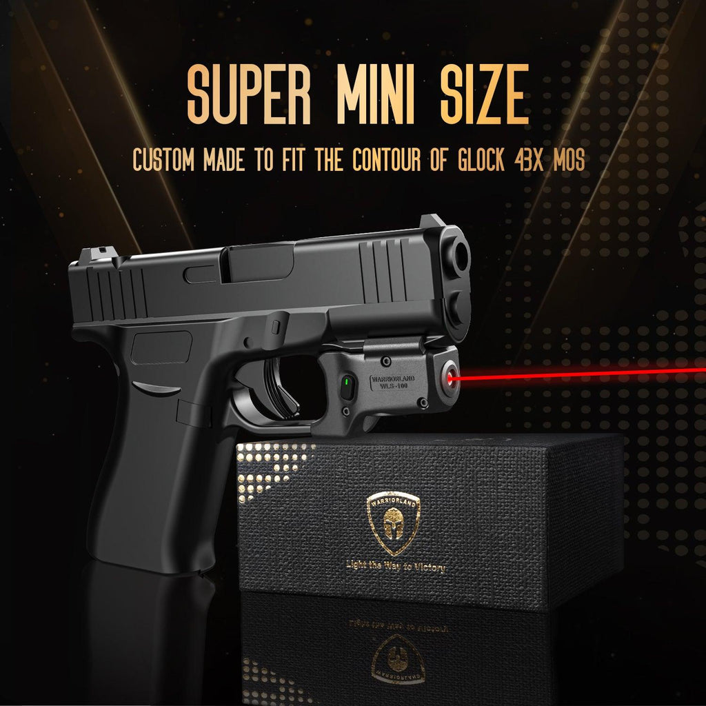 Red Laser Sight Tailored Fit G43X MOS / 48 MOS, Ultra Compact G43X MOS Beam Sight, Gun Sight with Ambidextrous On/Off Switch & Power Indicator, WLS-100|WARRIORLAND - WARRIORLAND