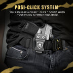 Sig P365 IWB Kydex Holster with Claw Attachment and Optic Cut: Sig Sauer P365 P365 XL P365 SAS P365X P365.380 ACP P365 ROSE.380 ACP, Inside Waistband Appendix Carry P365 Holster, Adj. Cant & Retention, Right Hand|WARRIORLAND - WARRIORLAND