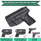 Kydex IWB Holster for Smith & Wesson M&P Shield/Plus/ .40 Pistol Right/ Left Handed | WARRIORLAND