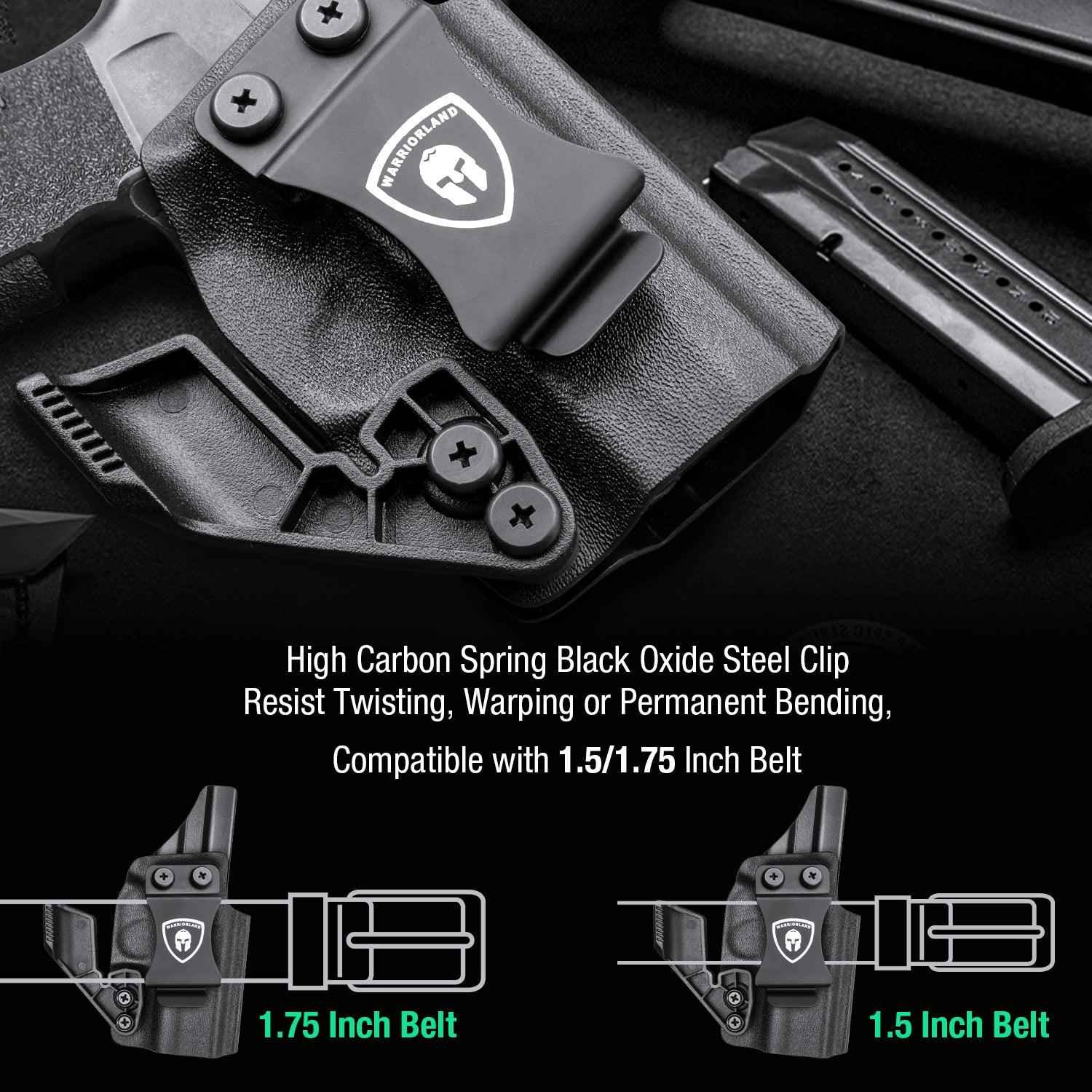 1.75 Inch Metal Clip Kydex IWB Holster with Claw Wing RDS Optics Cut for Sig Sauer P365/P365X/P365XL/P365 SAS  | Right Hand