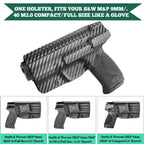 Carbon Fiber Kydex Smith and Wesson M&P / M&P M2.0 / 9/.40 / Compact/Full Size  IWB Holster Concealed Carry | WARRIORLAND