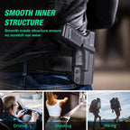 WARRIORLAND Compatible with Glock 20 21 22 Holster OWB Kydex Holster Optics Cut: G21 / G20 (Gen 3 4 5) & G22 Gen 5, Outside Waistband Open Carry G21 Holster with 1.75 Inch Paddle, Adj. Retention - WARRIORLAND