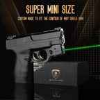 Green Laser Sight Tailored Fit M&P Shield 9mm/.40 Pistol (Not Fit M&P Shield Plus), Ultra Compact Shield 40 Beam Sight, Gun Sight with Ambidextrous On/Off Switch & Power Indicator, WLS-102G|WARRIORLAND - WARRIORLAND