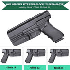 Kydex IWB Holster for Glock 17 / 22 / 31 Inside Waistband Concealed Carry Right/ Left Handed | WARRIORLAND