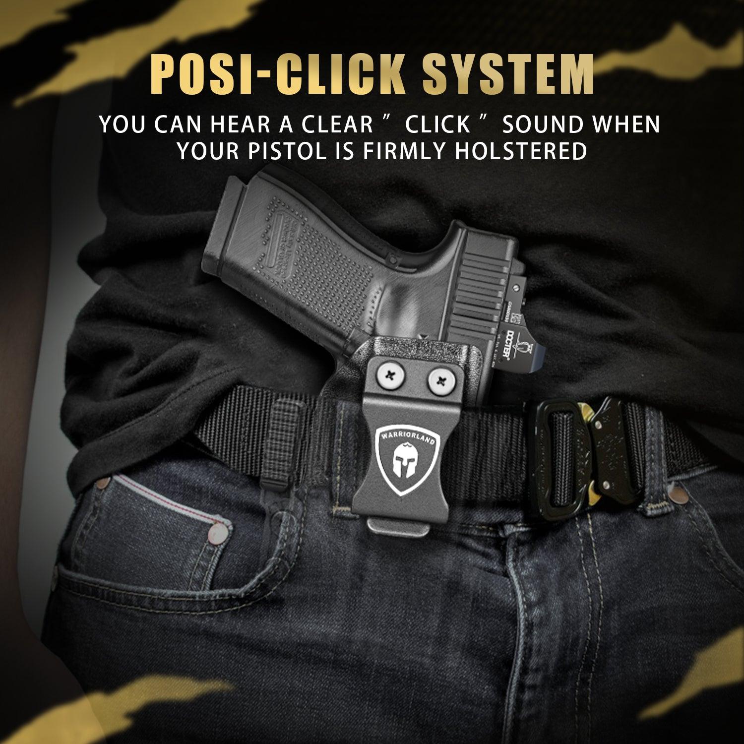 IWB Kydex Holster with Claw Attachment and Optic Cut Fit Smith & Wesson M&P 9mm / .40 Pistol, Inside Waistband Appendix Carry M&P 9mm Holster, Adj. Cant & Retention, Right Hand|WARRIORLAND - WARRIORLAND