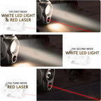 WARRIORLAND SLL-110 Pistol Light Laser – Fits Springfield Hellcat Pro | 150-Lumen Trigger Mounted Tactical Light with Red Laser, White LED, Power Indicator & 3 Modes (Strobe/Constant/Laser Only) - WARRIORLAND
