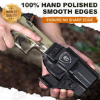 G23 Holster IWB Kydex Holster w/Claw & Optics Cut: G23 Gen 1-5 Pistol, Inside Waistband Appendix Carry G23 Gen 5 Holster, Adj. Retention & Cant, Right Hand|WARRIORLAND - WARRIORLAND