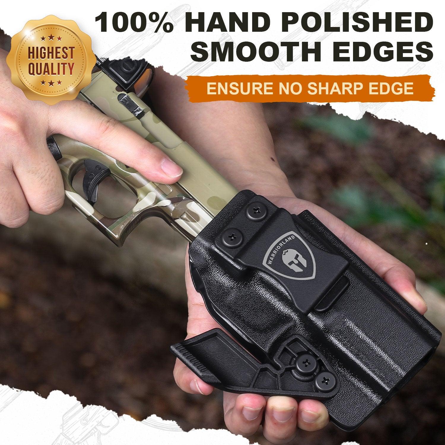 G23 Holster IWB Kydex Holster w/Claw & Optics Cut: G23 Gen 1-5 Pistol, Inside Waistband Appendix Carry G23 Gen 5 Holster, Adj. Retention & Cant, Right Hand|WARRIORLAND - WARRIORLAND