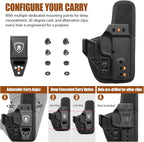 Sig P365 / P365X / P365 XL IWB Hybrid Holster - Optic Ready, Appendix Concealed Carry, Adj. Height/Cant/Retention, Ultimate Comfort, Right Hand - WARRIORLAND