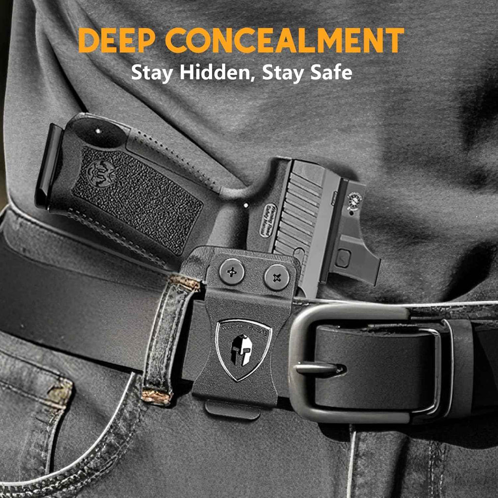 Canik TP9SF / TP9DA IWB Kydex Holster Optic Cut – with Concealment Claw, Adjustable Cant & Audible Click Retention, Inside Waistband Concealed Carry, Right Hand – WARRIORLAND