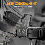 Canik TP9SF / TP9DA IWB Kydex Holster Optic Cut – with Concealment Claw, Adjustable Cant & Audible Click Retention, Inside Waistband Concealed Carry, Right Hand – WARRIORLAND