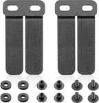 WARRIORLAND IWB & OWB Gun Holster Belt Clip, 1.5/1.75 Inch Adjustable, with Metal Washers, Screws, Slotted Binding Posts – Fits Holsters & Knife Sheaths 2 Pack - WARRIORLAND