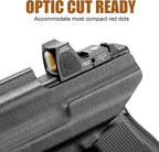 Glock 17/19 Gen3-6 / G19X / 44/45 / G34 Gen5 IWB Kydex Holster w/Claw - Olight Baldr S / Mini / RL Mini Light Bearing, Optic Cut, Adj. Retention & Cant, Right Hand - WARRIORLAND