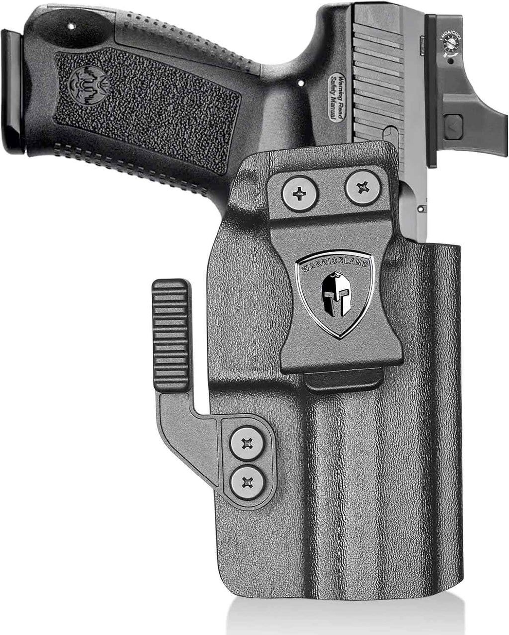 Canik TP9SF / TP9DA IWB Kydex Holster Optic Cut – with Concealment Claw, Adjustable Cant & Audible Click Retention, Inside Waistband Concealed Carry, Right Hand – WARRIORLAND