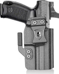 Canik TP9SF / TP9DA IWB Kydex Holster Optic Cut – with Concealment Claw, Adjustable Cant & Audible Click Retention, Inside Waistband Concealed Carry, Right Hand – WARRIORLAND