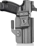 Canik TP9SF / TP9DA IWB Kydex Holster Optic Cut – with Concealment Claw, Adjustable Cant & Audible Click Retention, Inside Waistband Concealed Carry, Right Hand – WARRIORLAND