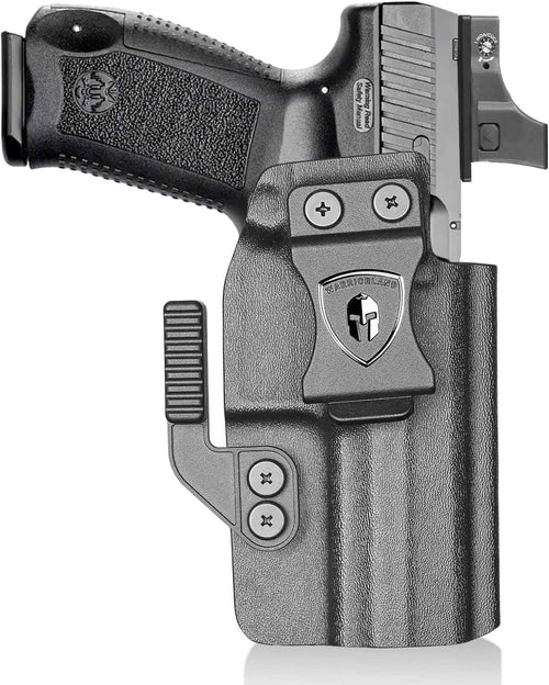 Canik TP9SF / TP9DA IWB Kydex Holster Optic Cut – with Concealment Claw, Adjustable Cant & Audible Click Retention, Inside Waistband Concealed Carry, Right Hand – WARRIORLAND