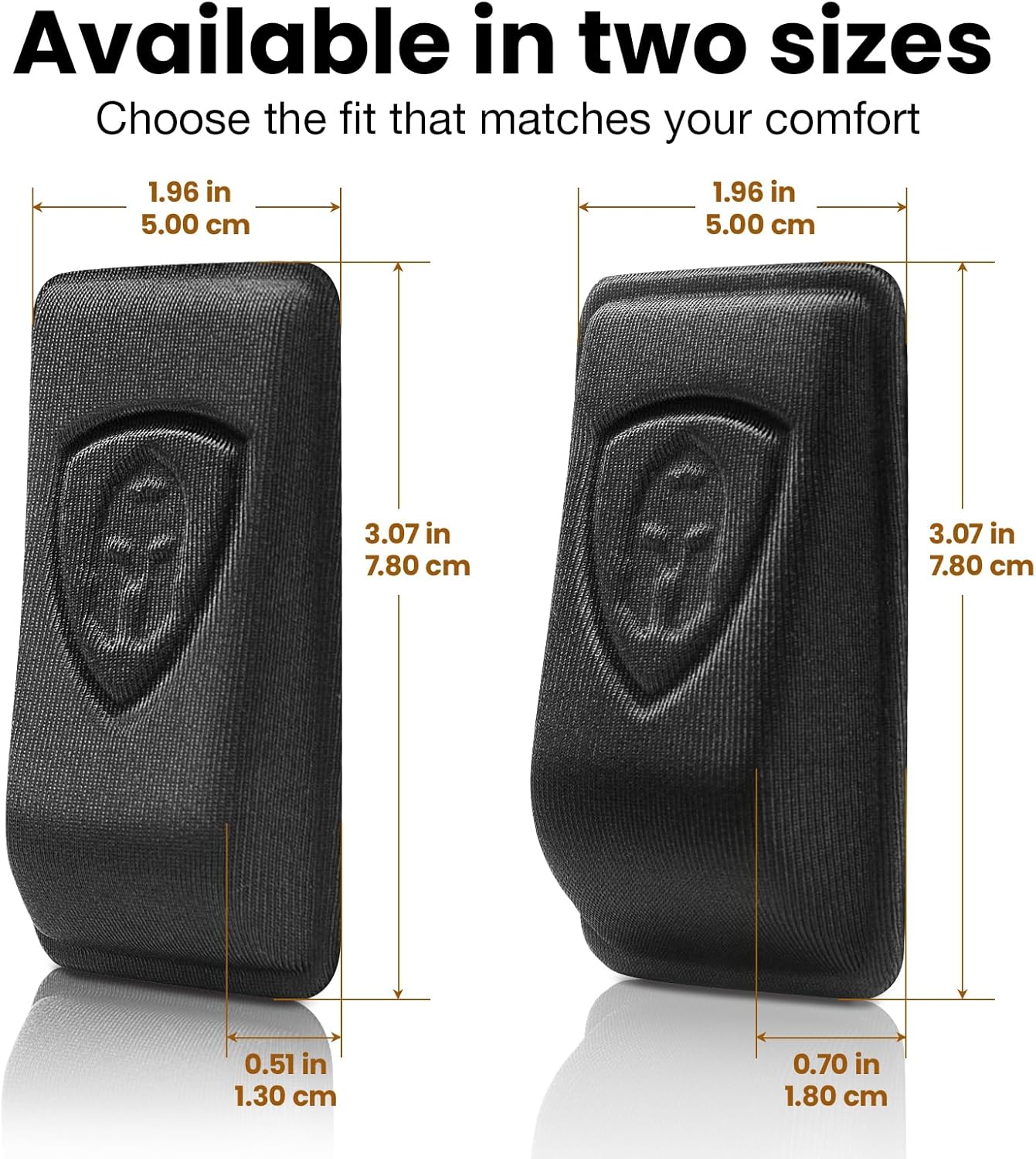 IWB & Appendix Holster Wedge Kit (2-Pack) - WARRIORLAND Universal Foam Pads for Comfort & Concealment, Multiple Heights - WARRIORLAND