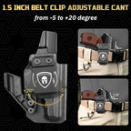 WARRIORLAND IWB Kydex Holster w/Claw & Optics Cut Compatible with Makarov MP Pistol, Inside Waistband Concealed Carry Holster, Adj. Retention & Cant, Right Hand - WARRIORLAND