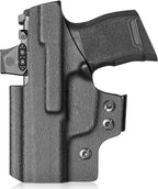 Sig P365 / P365X / P365 SAS IWB Kydex Holster w/Mini Claw - Appendix Concealed Carry, Adj. Cant & Retention, Audible Lock, Optics Cut Ready, Right Hand - WARRIORLAND