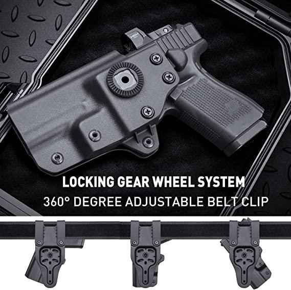OWB Kydex Level II Retention Thumb Release Glock Holster 17 19  22 23 31 32 Gen 4 5 19X 44 45