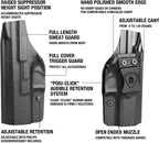 WARRIORLAND Concealed Carry Kydex Holster Fit for CZ P-10 C & CZ P-10 S, Inside Waistband IWB | Adjustable Cant | 'Posi-Click' Retention | Full Length Sweat Guard, Right Hand/Left Hand Option - WARRIORLAND