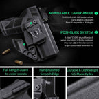 WARRIORLAND IWB Kydex Holster for Taurus GX2 - Optic Cut & Claw, Inside Waistband Concealed Carry, Adjustable Cant & Retention, Audible Lock, Right Hand
