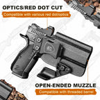 WARRIORLAND IWB Kydex Holster Compatible with CZ Shadow 2 Compact and CZ Shadow 2, Optic Cut & Claw, Inside Waistband Conceal Carry, Adj. Retention & Cant (Right Hand) - WARRIORLAND