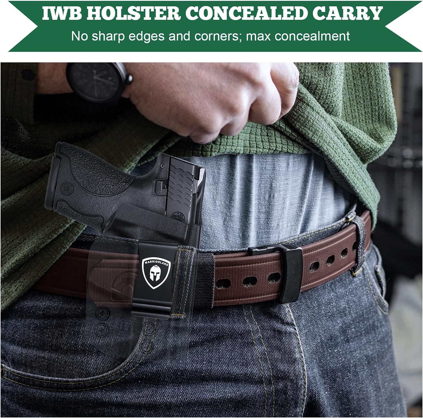 M&P Shield 9mm/Plus Holster, IWB Kydex Holster Fit: S&W M&P Shield Plus 3.1