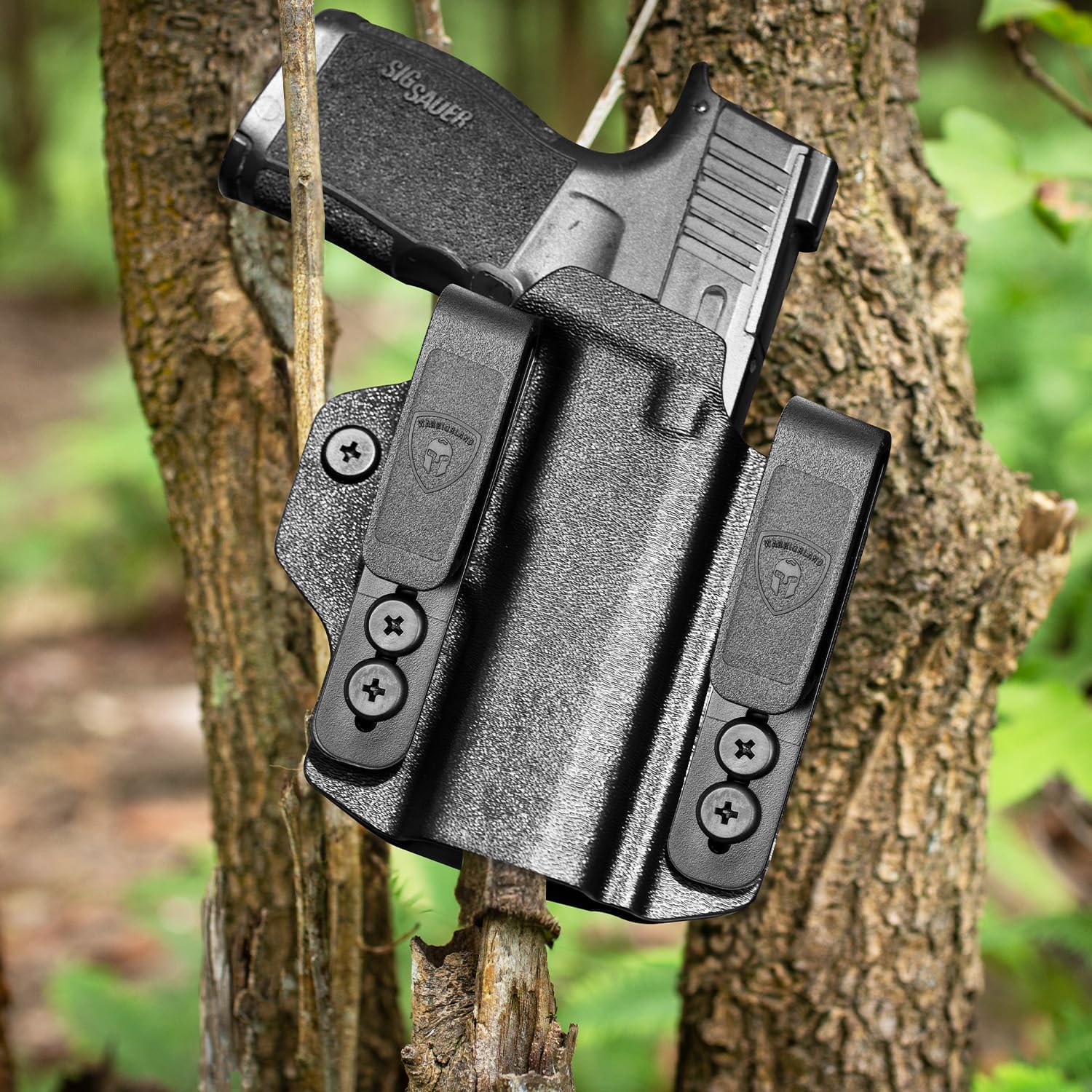 WARRIORLAND Sig Sauer P365 P365 XL P365 SAS P365X P365.380 ACP P365 ROSE.380 ACP IWB & OWB Convertible Holster Optics Cut: Sig Sauer P365 / P365 X & P365 XL, IWB OWB Combo Holster P365, 1.75 Belt Clip, Adjustable Ride Height, Right Hand - WARRIORLAND