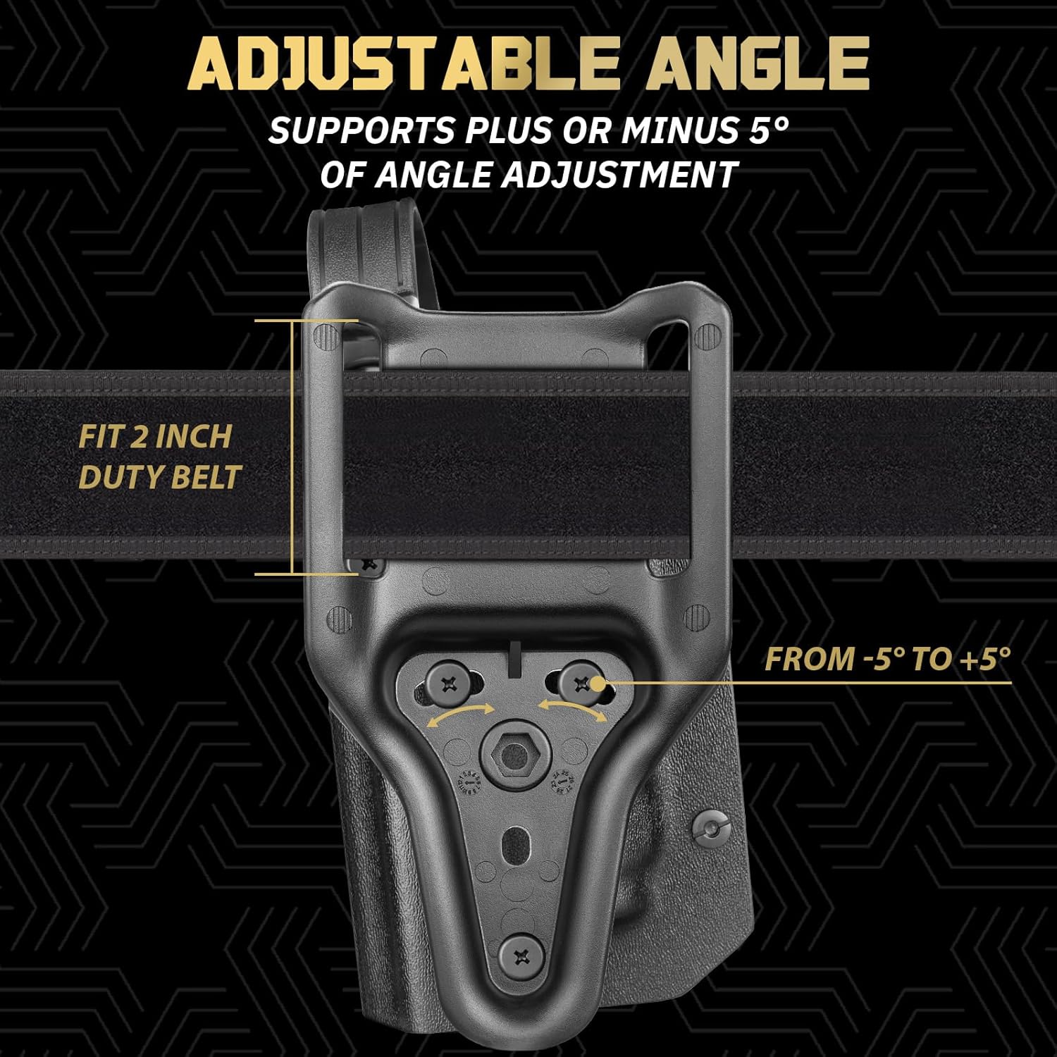 WARRIORLAND Kydex Holster for Glock 19 TLR-7/7A/7X/8HL-XG Level II Thumb Release, OWB Holster Compatible with Glock 17/19/19X/44/45 Gen 3 4 5 & G23/32 Gen 3-4, Optics Cut, Right Hand - WARRIORLAND